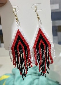 Boucles d'oreilles pendantes personnalisées en perles Miyuki, style bohème, longues à pampilles, pour femme - Product Image 2