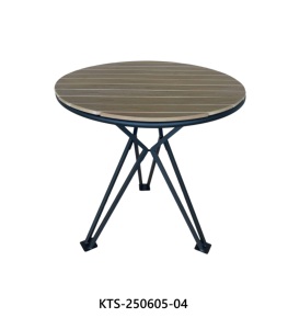 Juego de Mesa de Comedor Moderno de Metal para 2-6 Personas con Tablero de Listones de PS y Sillas con Reposabrazos de Madera - Product Image 3