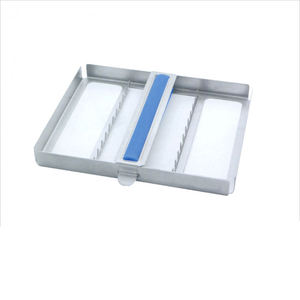 Plateau de service personnalisé en acier allemand pour instruments dentaires, cassette de stérilisation chirurgicale, plateau porte-instruments certifié CE par Grip Surgical - Product Image 2