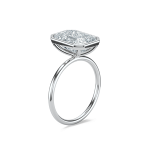 Bague Luna 200-14K en or massif avec diamant taille ovale, cadeau de fiançailles, de mariage ou d'anniversaire, certifiée IGI, bague de luxe - Product Image 4