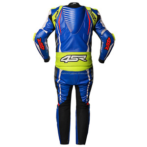 Custom Made Printed Motorbike Cowhide Racing Sport Leather Suit Pure Genuine Leather Breathable Quick Dry Men's High Speed Race - Product Image 2