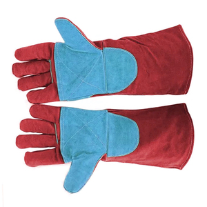 OEM Service Heat Resistant Fireproof Welding Work <b>Gloves</b> Heavy Duty Cowhide Leather With Kevlar Liner Welder Working <b>Gloves</b> - Product Image 2