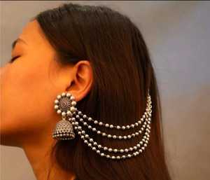 ต่างหูพู่นกยูงดีไซน์สไตล์ย้อนยุคและต่างหูคุณภาพสูงต่างหูหรูหราน้ำหนักเบาสำหรับผู้หญิง - Product Image 3