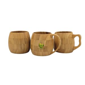 Taza de Bambú Ecológica Hecha a Mano, Taza de Bambú Natural Reutilizable, Vaso de Madera para Café, Té, Jugo, Bar y Uso Doméstico - Product Image 2