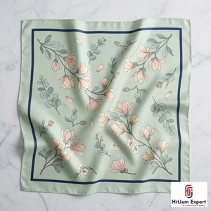 Écharpe carrée pour femme imprimée sur mesure, tissu léger et doux, accessoires de mode, fabricant OEM ODM, tissu personnalisé Crete - Product Image 1