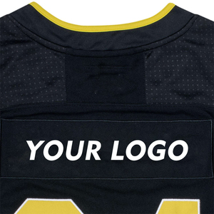 Jersey de Hockey sobre Hielo Personalizado con Logotipo Frontal, Negro y Rojo, Malla Transpirable, Unisex para Adultos, Manga Larga, Impresión Sublimada - Product Image 6