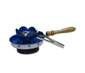 Quemador de incienso árabe marroquí de hierro, hecho a mano con mango de madera y diseño de luna creciente, el más vendido para países de Oriente Medio. - Product Image 3