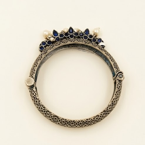 DIVYORO <b>Coppers</b> Alloy Oxidized Silver Plated Ethnic Women's <b>Bangle</b> KADA - Product Image 1