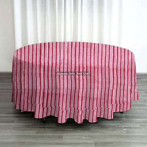 ผ้าปูโต๊ะทรงกลมลายดอกไม้พิมพ์ลาย ปรับแต่งได้ ผ้าฝ้าย สไตล์โมเดิร์น ซักได้ ใช้ในบ้าน - Product Image 6