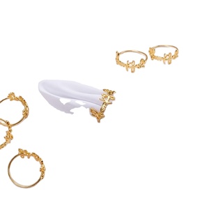 Elegant Gold Butterfly Metal Napkin Rings Set Gold <b>Bow</b> Napkin <b>Holders</b> For Wedding & Dinner Party Table Decor In Cheapest Price - Product Image 1