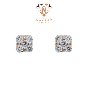 Pendientes de Moissanita Personalizados Estilo Hip Hop, Pendientes de Moissanita con Diamantes, Pendientes de Moissanita para Mujer - Product Image 1