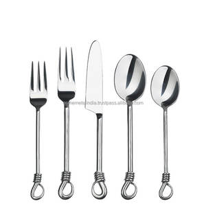 Luxury Nickel Plated Stainless Steel Flatware Set Mirrored Tea Spoon and <b>Fork</b> Perfect for Kitchenware and Dining Accessories - Product Image 4