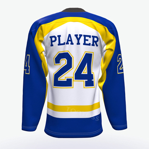 Maillot de hockey sur glace pour adulte personnalisé de haute qualité 100% polyester écologique à séchage rapide avec impression par sublimation - Product Image 6