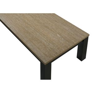 Set da Soggiorno in Legno Marrone e Nero, 3 Pezzi: Tavolino da Cocktail e Due Tavolini Abbinati - Product Image 4