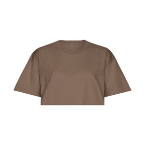 Women's Plus Size Crew Neck Embroidered <b>Half</b> <b>Sleeve</b> Long T-<b>Shirt</b> 100% Organic Cotton Canvas Breathable Eco-Friendly Casual - Product Image 1