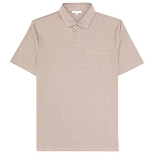 Polo de golf personnalisé pour homme, 100 % polyester tricoté, uni, à manches courtes, col rabattu, respirant, avec poche - Product Image 1