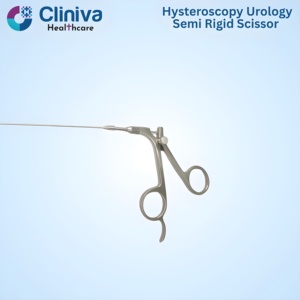 Tijeras Semirrígidas para Histeroscopia y Urología 5FR 40cm, Instrumentos Quirúrgicos Reutilizables de Alta Calidad, Juego de Instrumentos Cliniva Manual - Product Image 4