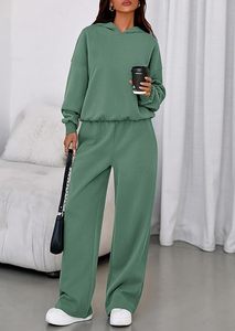Conjunto de Sudadera con Capucha Oversize y Pantalones de Chándal de Forro Polar Premium para Mujer, Conjunto Deportivo de Sudadera con Capucha y Pantalones de Chándal para Mujer - Product Image 3