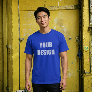 เสื้อยืดผู้ชายไซส์ใหญ่ ผ้าฝ้าย 100% แขนสั้น คอกลม ลำลอง สีพื้น ระบายอากาศได้ดี ลายพิมพ์ด้านหน้า - Product Image 3