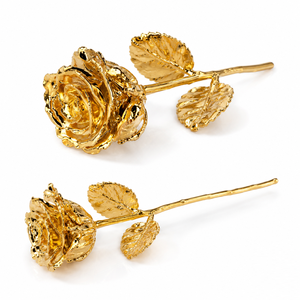 Rosa Preservada de Lujo Bañada en Oro de 24k, Rosa de Tallo Largo en Caja de Regalo para el Día de San Valentín, Aniversario, Decoración de Bodas - Product Image 3