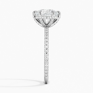 Modern White Silver <b>Crystal</b> <b>Ring</b> for Women Elegant Wedding Engagement Anniversary Party Jewelry Gift - Product Image 1