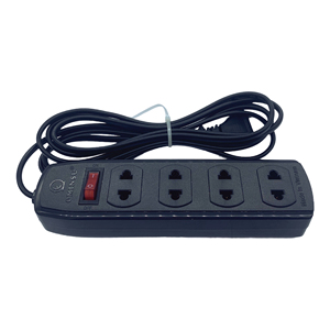 Diseñado con precisión, 1200W, 4 salidas, enchufe múltiple eléctrico, versátil, negrita, cable negro, 4,5 m, 4M3, 4M5, fabricado en Vietnam - Product Image 3