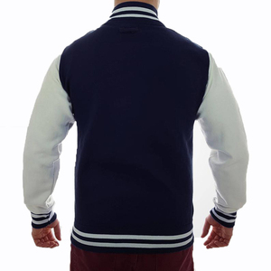 Cheap wholesale varsity jacket for <b>men</b> and women warm casual baseball style outerwear factory price custom logo design - Product Image 3