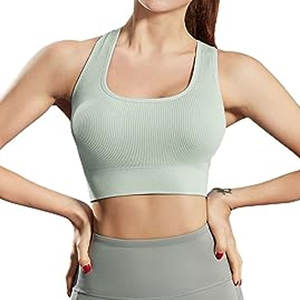 Sujetador deportivo genuino para mujer, OEM, básico, de alta sujeción, sin costuras, con cuello redondo, superventas, ropa deportiva de alta calidad, talla grande - Product Image 5