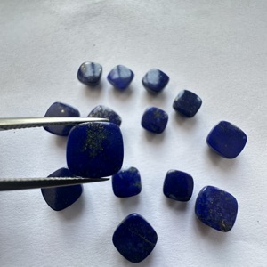 Lapislázuli 100% Natural, Cabujón Pulido a Mano, Piedra Preciosa de 5mm a 20mm, Piedras Sueltas al por Mayor - Product Image 3