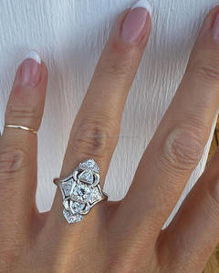 Arin /18K/14K ทองพร้อมใบรับรอง GIA/IGI เพชรธรรมชาติทันสมัยหรือออกแบบเองด้วยแหวนเพชร MOQ ต่ำ - Product Image 1