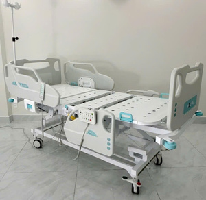 Cama de Hospital Metálica Plegable de Altura Ajustable con Ruedas de Control Central, Manivela, Función de Infusión, Diseño Moderno para Hoteles - Product Image 2