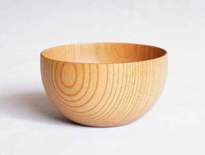 Bol en bois de frêne naturel minimaliste, fabriqué à la main, style japonais, bol à riz et à soupe en bois, vaisselle écologique et durable, cuisine - Product Image 5