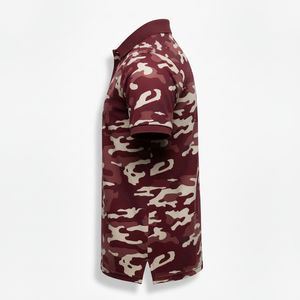 เสื้อโปโลพรีเมียมหรูหราขายส่ง ปักโลโก้ตามสั่ง ผ้าสแปนเด็กซ์ โพลีเอสเตอร์ เสื้อกอล์ฟแบบซับลิเมชั่นเต็มตัว เสื้อโปโลติดกระดุมแบบสั่งทำ - Product Image 4