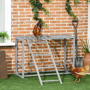 Altalena per 3-4 uccelli, accessorio per pollaio in legno con più posatoi e scaletta per galline, gioco di attività per attrezzature per polli - Product Image 2