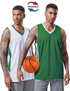 Maillot de basket personnalisé : Créez votre propre tenue de basket par sublimation pour jeunes, hommes et femmes – Ensemble uniforme de basket réversible - Product Image 2