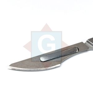 Cuchilla Quirúrgica Manual de Acero Inoxidable de Alta Calidad con Mango Gris y Hojas Reutilizables, Herramienta Quirúrgica - Product Image 2