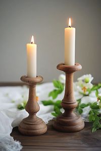 Rustic Wooden <b>Candle</b> Holder Set for Bedroom Decoration Natural Wooden <b>Candle</b> Holder Handmade Artisan Craft - Product Image 3