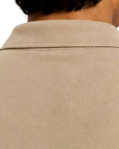 Polo Beige para Hombre, Manga Corta, Tela de Algodón Piqué, Diseño Liso Informal, Cuello Camisero, Polo Clásico Personalizado de Verano - Product Image 4