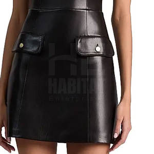 ผู้ผลิตจากปากีสถาน เสื้อผ้าหนังแท้สำหรับผู้หญิง ดีไซน์หรูหรา กระชับพอดีตัว เนื้อผ้านุ่มสบาย เหมาะสำหรับใส่ในช่วงเย็น - Product Image 6