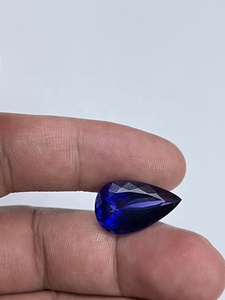 Tanzanita Natural Color Azul Real de Alta Calidad, Forma de Pera, Certificada por IGI, Tratada con Calor, 12.96 Quilates, Piedra Preciosa, Sadiya International - Product Image 4