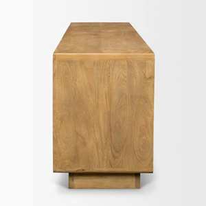 Moderno Mueble para TV de Madera Sólida con Puertas Planas para Almacenamiento en Sala de Estar, Compatible con Televisores de 65 Pulgadas o Más - Product Image 4