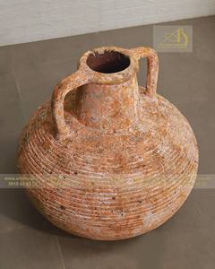 Art-home Céramique Pot en céramique galvanisé moderne de qualité supérieure avec 2 poignées pour plantation de maison et de jardin et mini aménagement paysager - Product Image 3