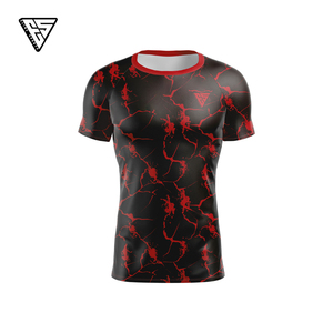 Venta al por Mayor de Rashguards Unisex de Poliéster/Nailon Transpirables, Antibacterianos y Ecológicos para BJJ - Manga Corta, Descuentos por Volumen, Envío en 7 Días - Product Image 1