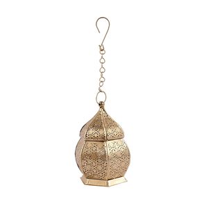 Lanterne en métal indienne de style élégant pour les célébrations culturelles à domicile, offrant une luminosité traditionnelle pour les rassemblements festifs - Product Image 1