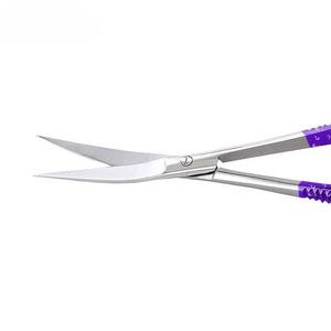 Silver Shin tip And Double Shade Powder Coated Glitter Color Stainless Steel Scissor Sharp Straight Tip Spring Scissor - Product Image 5
