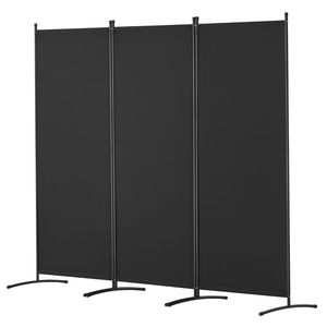 Divisorio in Tessuto a 3 Pannelli, Paravento Pieghevole per Privacy, Decorazione Artistica per Ufficio e Camera da Letto, Separatore per Sala da Pranzo dal Design Elegante - Product Image 1