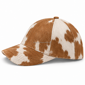 Unisex 6-Panel Hair Hide Canvas Baseball Cap <b>Animal</b> Brown White Cotton Fitted Casual Four Seasons <b>Hat</b> High Quality Common - Product Image 6