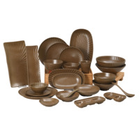 Assiette ovale en mélamine de 10 pouces, qualité alimentaire, légère, pour service BBQ, fondue, incassable, pour restaurant, assiette à viande