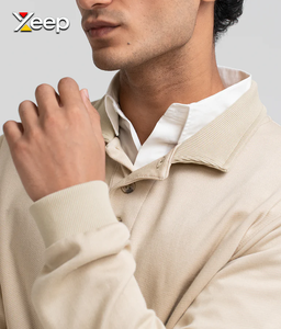 เสื้อเจอร์ซีย์แขนยาวผู้ชาย XEEP แบบสั่งทำพิเศษ ผ้าโพลีเอสเตอร์/คอตตอนถัก ปักลาย ซิปด้านหน้า น้ำหนัก 180 กรัม มีสินค้าในสต็อก ตรวจสอบด้วยระบบตรวจจับด้วยเข็ม - Product Image 5