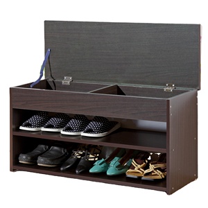 Zapatero de madera, banco para almacenamiento - Product Image 1